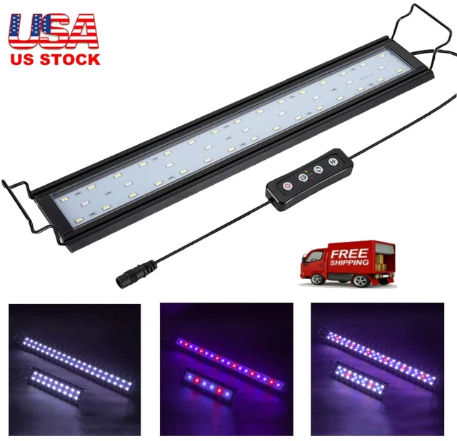 Home Aquarium Decor Desk Table Fish Tank Lamp LED Light Bubbles Color Changing