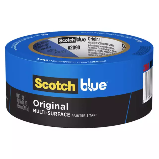 3M ScotchBlue 48mm x 55m Original Multi-Surface Painter’s Masking Tape 16M209050