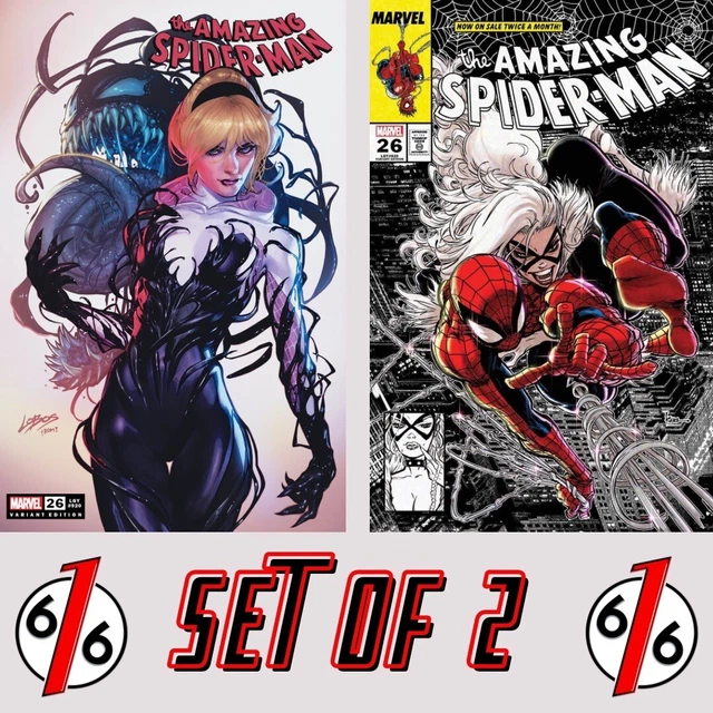 🕷🔥 AMAZING SPIDER-MAN 26 LOBOS & KAARE ANDREWS Trade Dress Variant Set