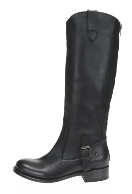 DV Dolce Vita Womens Black Leather Low Heel Riding Boots Size 6 M NEW 217823