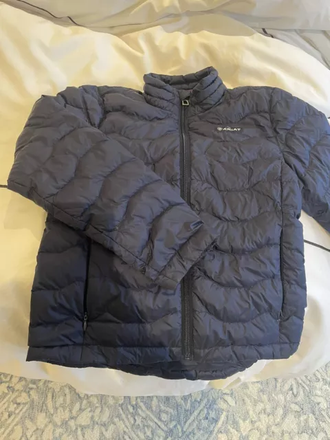 Ariat Navy Blue Ideal Down Kids Jacket Size M