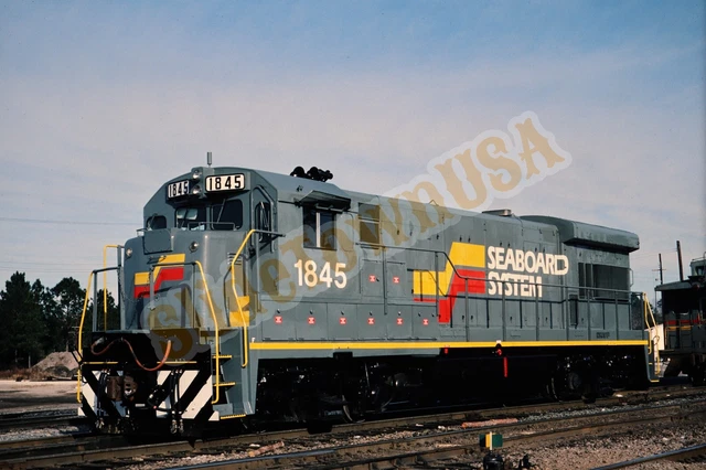 Vtg 1983 Train Slide 1845 Seaboard Line Engine Baldwin FL X8G146
