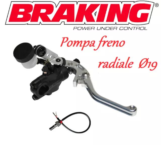 BRAKING KIT POMPA FRENO RADIALE RS-B1 19mm Bmw S 1000 RR 2014