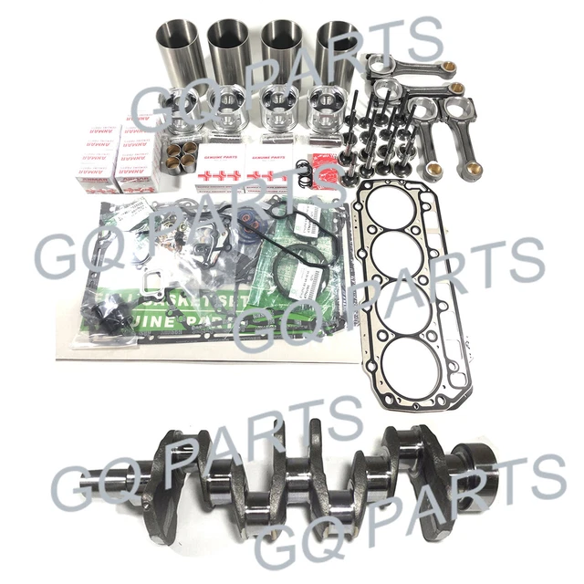 YANMAR 4TNV98 ENGINE Rebuild Kit & 4 Con Rods for Tractor Agricola