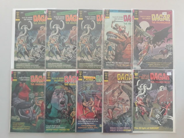 Gold Key Dagar The Invincible #1 (3 copies) 10 books total