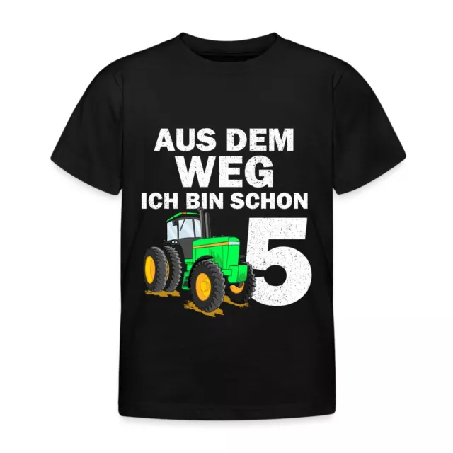 5. Geburtstag Aus Dem Weg Ich Bin Schon Fünf Traktor Kinder T-Shirt