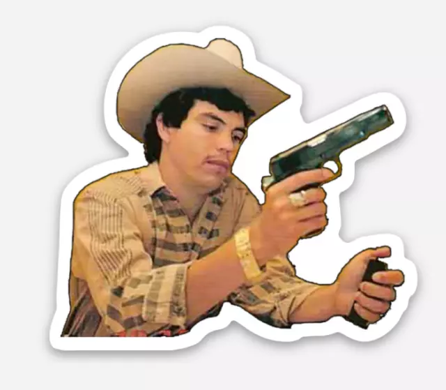 2 inch Mini Chalino Sanchez Sticker El PELAVACAS Corridos