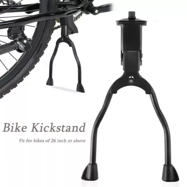 Double Leg Bicycle Stand Kick Kickstand Parking Rack Mountain Bike Side  Support