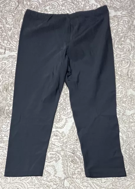 Under Armour Youth Medium Cropped Compression Black Leggings EUC