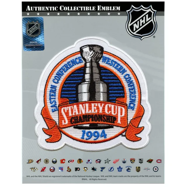 1994 NHL Stanley Cup Finals Game Jersey Patch New York Rangers Vancouver Canucks