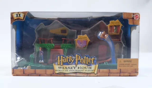 Harry Potter Weasley House World of Hogwarts Playset Mattel Damaged Box Harry Potter Weasley House World of Hogwarts Playset Mattel Damaged Box