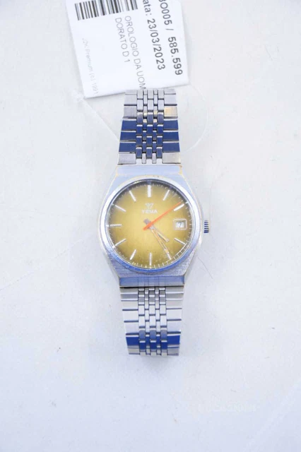 Montre Vintage Yema Automatique - Mouvement Mécanique, Cadran Blanc Brique - À Réparer