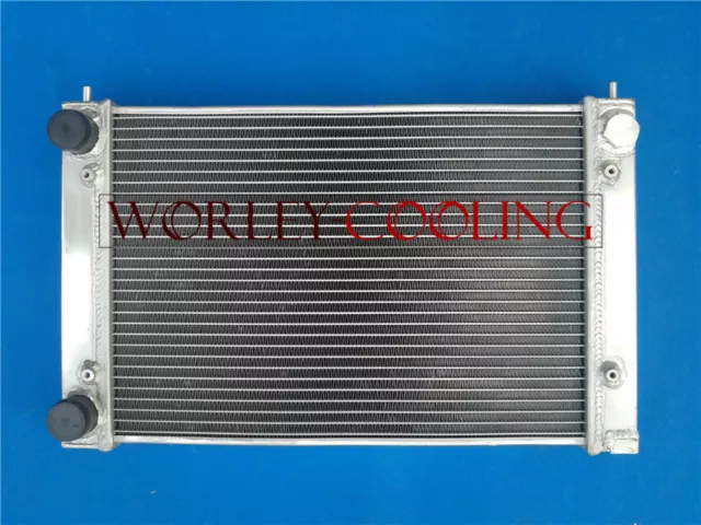 2Row ALUMINUM RADIATOR FOR VW CORRADO SCIROCCO JETTA GOLF GTI MK2 1.8 16V 86-92