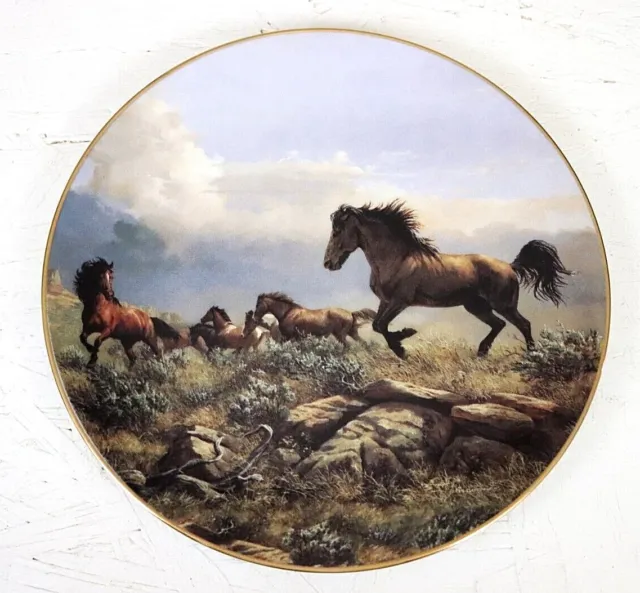 Distant Thunder by Persis Clayton Weirs Collectible Plate Untamed Spirits Wild W