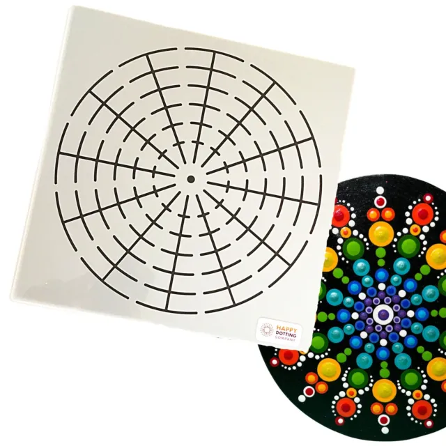 MANDALA STENCIL 12 segments large Dot Painting mandalas template art  dotting $9.90 - PicClick AU