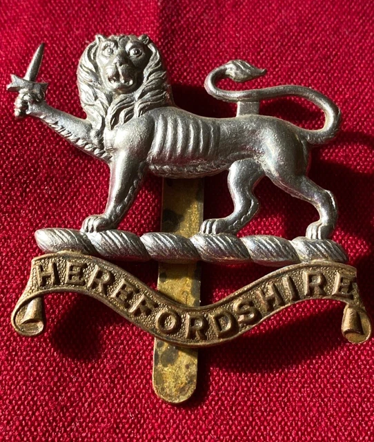WW2 ERA BRITISH Military Cap Badge The Herefordshire Regiment £8.00