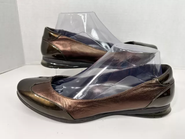 Cole Haan  Air Metallic Copper Leather Ballet Flat Slip On Women's Size 8.5 B