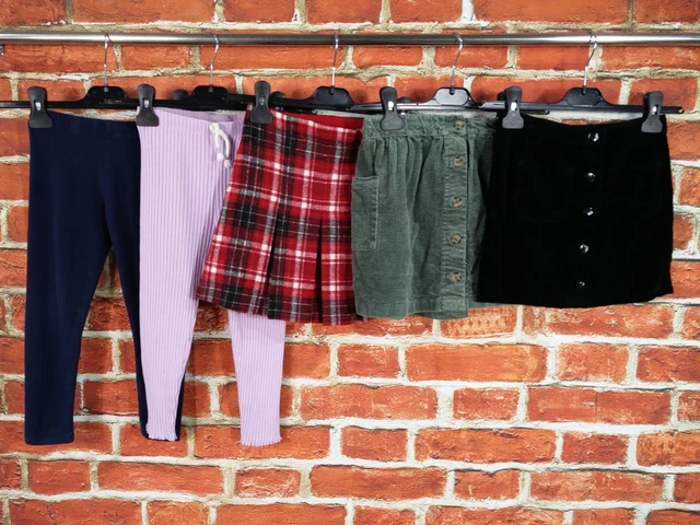 Girls Bundle Age 5-6 Years Next M&S Leggings Skirt Tartan Corduroy Kids 116Cm