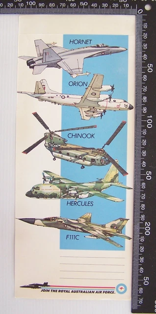 VINTAGE ROYAL AUSTRALIAN Air Force Raaf School Exercise Book Cover ...