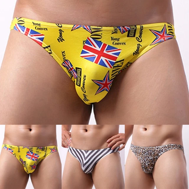Slips Respirants Pour Hommes Motif éléphant 3D - Lot De 2 - Taille Unique - Polyester - Neuf Avec étiquettes