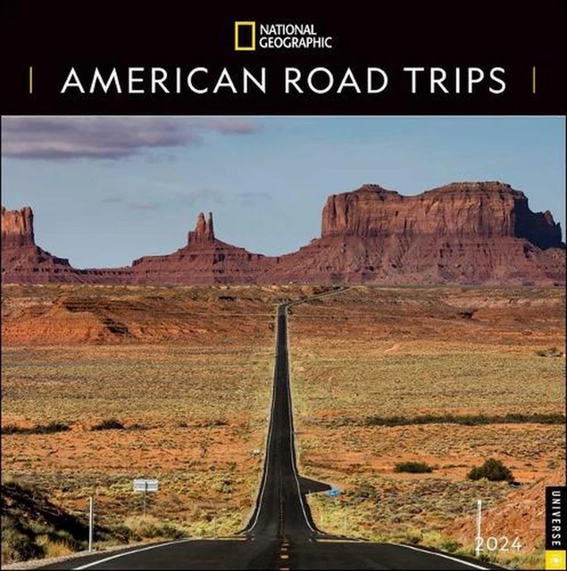 NATIONAL GEOGRAPHIC AMERICAN Road Trips 2024 Wall Calendar by National