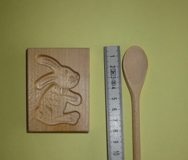 Holzmodel Springerle  Backform - mit Holz Löffel -