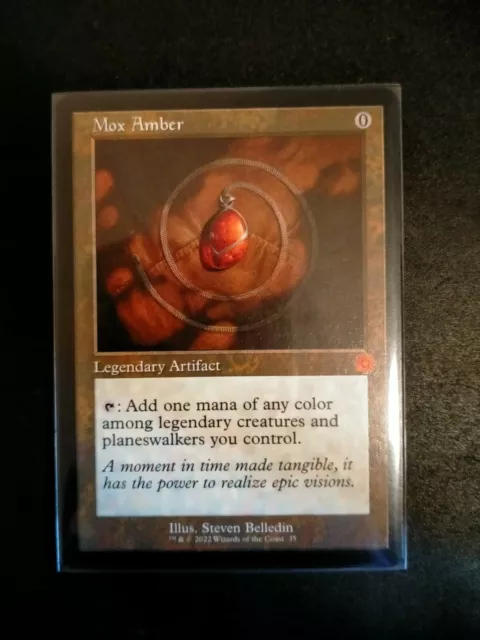 Magic MTG - Mox D'ambra - Amber Mox - Guerra Dei Fratelli - Nm