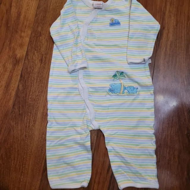 Oshkosh B'gosh Vintage Xl Baby Bodysuit Long Sleeved Stripped