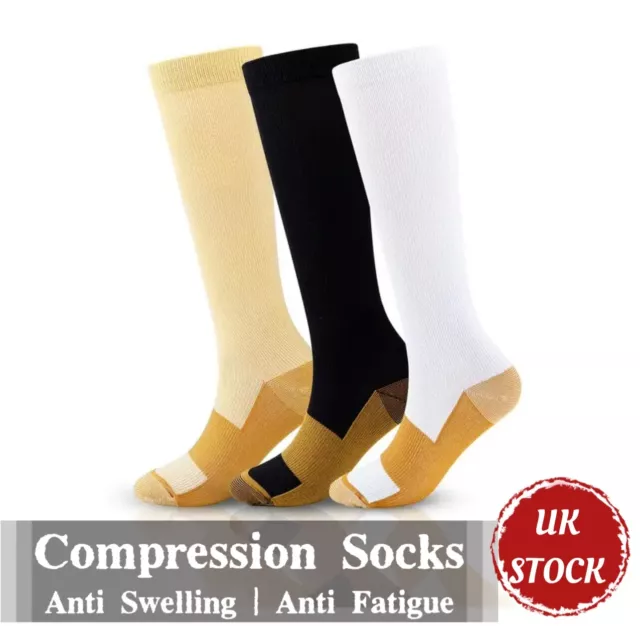 Compression Socks|  Anti-Swelling Anti-Fatigue | Flight Socks | Unisex Sock UK