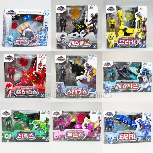 Miniforce Super Dino Power Trans Head Transformation Robot Collection Figure Toy