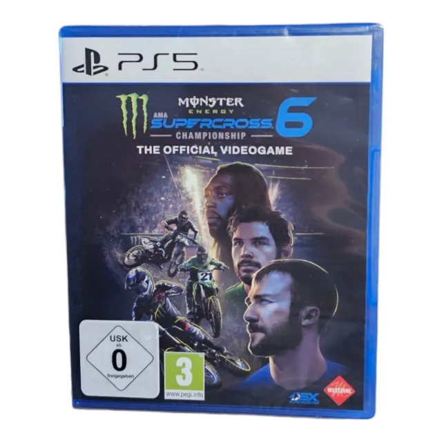 Monster Energy Supercross The Official Jeu Vidéo 6 Allemand PS5 PLAYSTATION 5