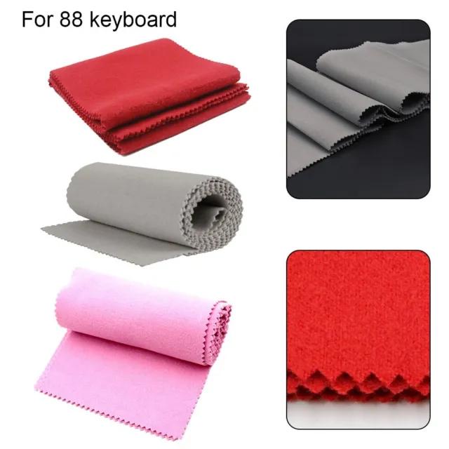 Full Coverage Piano Key Dust Cover Soft Cotton Material 88 Key Waterproof