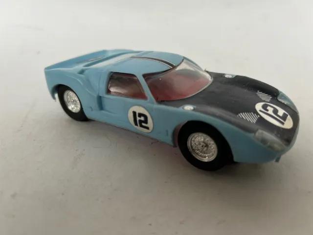 Scalextric Ford GT 40 C0077 T1 (Lt. Blue) 1/32 scale slot car RTR