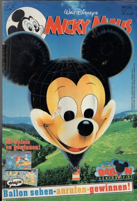 Micky Maus Sie Wählen  1 Heft aus 1991 -Z1 mit beilage ab 5 auktionen portofrei