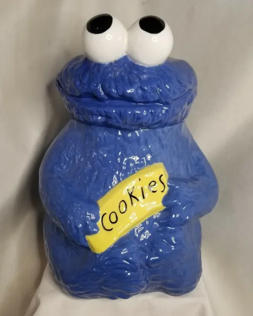 Vintage Cookie Monster Cookie Jar Rare Muppets Inc 970