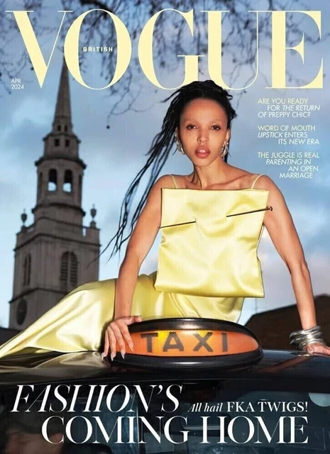 VOGUE UK BRITISH Magazine April 2024 FKA Twigs Fashion's Coming Home ...