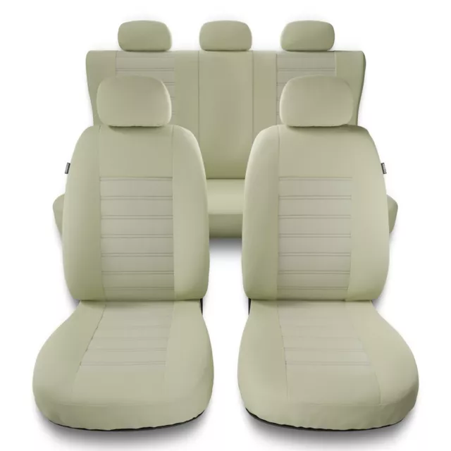 Universale Set coprisedili auto per CITROEN C3 I II III (similpelle) Beige MD-8