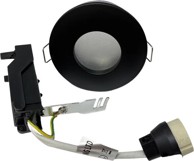 Matt Black Bathroom Ceiling Light Downlight Spotlight  IP65