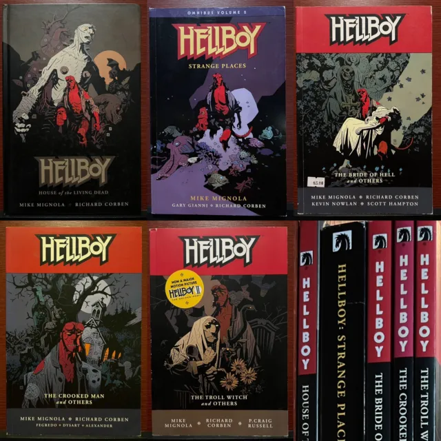 LOT of 5 Corben Hellboy Books TPB HC Underground Comix Mignola P Craig Russell👀