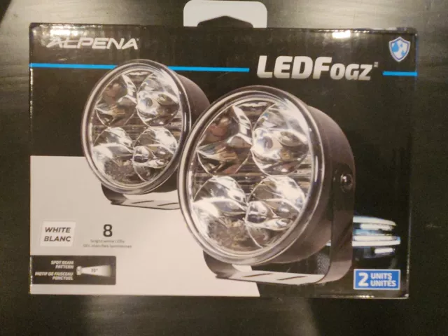 Alpena LEDFogz 8 Bright White LEDs 2 Unit Kit