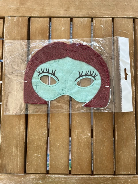 Sally Nightmare Before Christmas Halloween Eye Mask Green Red Felt Handmade NEW