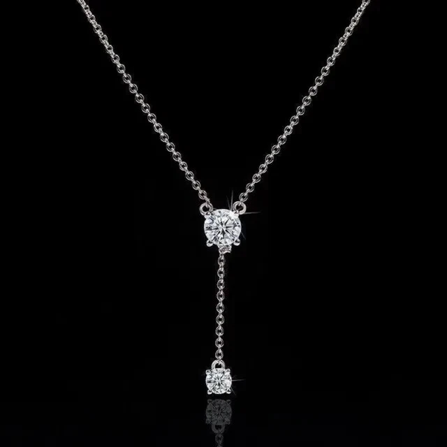 14K White Gold Plated 2 Ct Round Cut Simulated Diamond Fancy Women's Pendant