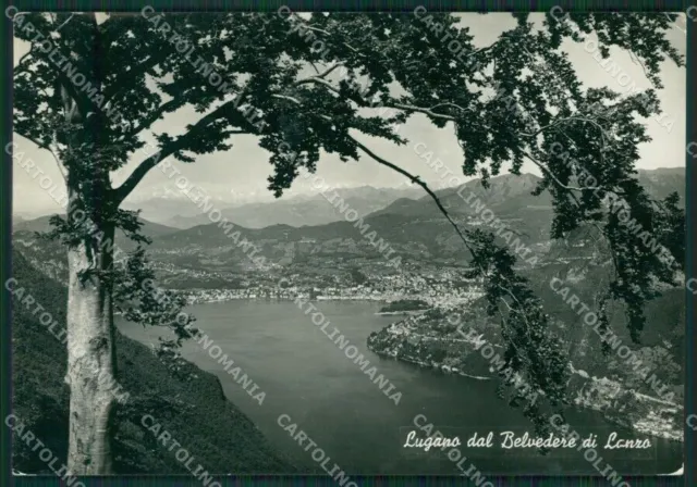 Como Lanzo Intelvi Lugano Lago di PIEGA Foto FG cartolina KV7638
