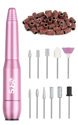Taladro de uñas eléctrico de acrílico Subay lima de uñas eléctrica portátil para uñas de gel A...