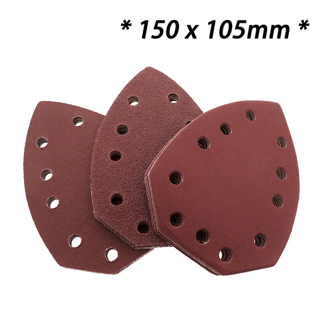 Dettaglio cuscinetti levigatura palma mouse fogli levigatura triangolo 60 80 120 180 240 grana