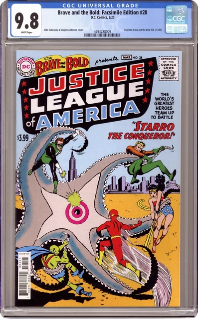 Brave and the Bold Facsimile Edition #28A Sekowsky CGC 9.8 2020 4293288009