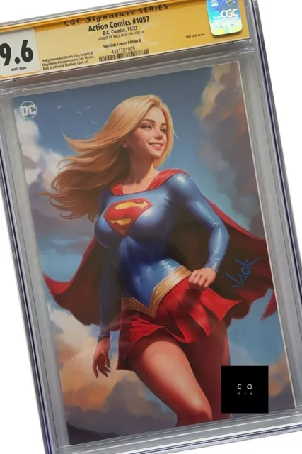 Action Comics #1057 CGC 9.6 SS Will Jack SIGNED VAR (B) DC Comics Supergirl 🔥🔥