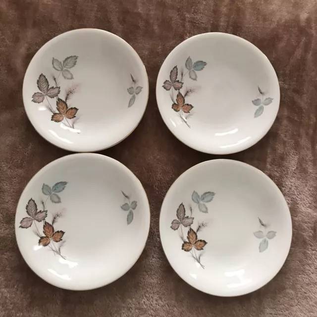 KPM Krister Autumn Leaves Set of 4 Bowls Vintage