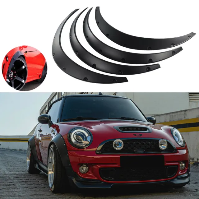 3.5" Car Fender Flares Wheel Arch Extra Wide Body Kits For MINI Cooper S R55 R56