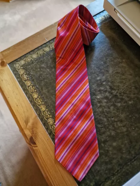 Paul Smith Purple/Red striped silk tie